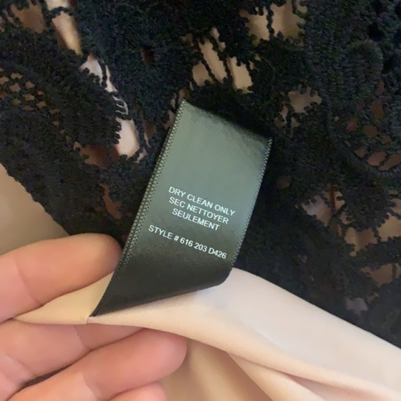 REBECCA TAYLOR- NWOT Black lace cocktail dress. - Picture 7 of 13